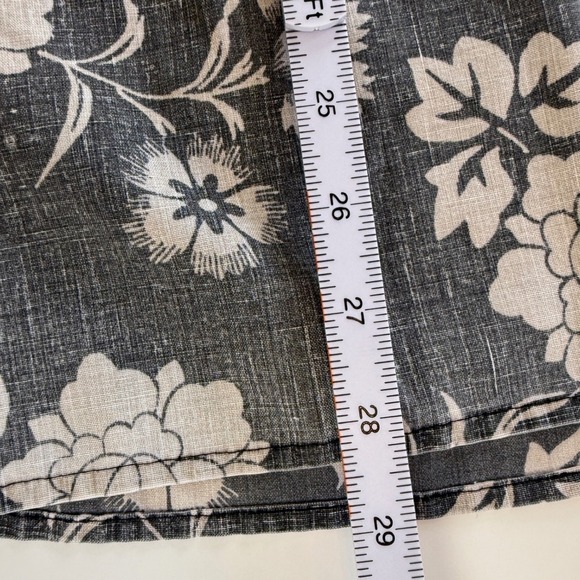 Reyn Spooner Mens XL Short Sleeve Button Up Shirt Gray Floral Hawaiian Aloha - Picture 16 of 16